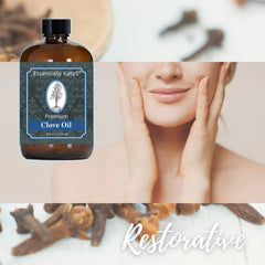 Clove Oil 4 oz with Sprayer and Dropper- 100% Pure and Natural - Hair Care, Skin Care, Diffuser, Garden, and Aromatherapy Clove