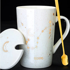 12 Constellations Creative Mugs With Spoon