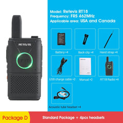 Rechargeable Walkie Talkie