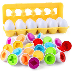 Baby Learning Educational Toy Smart Egg Toy Games Shape Matching Sorters Toys Montessori Eggs Toys For Kids Children 2 3 4 Years