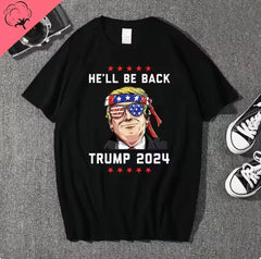 Trump - 'He Was Right' Patriotic Graphic T-Shirt