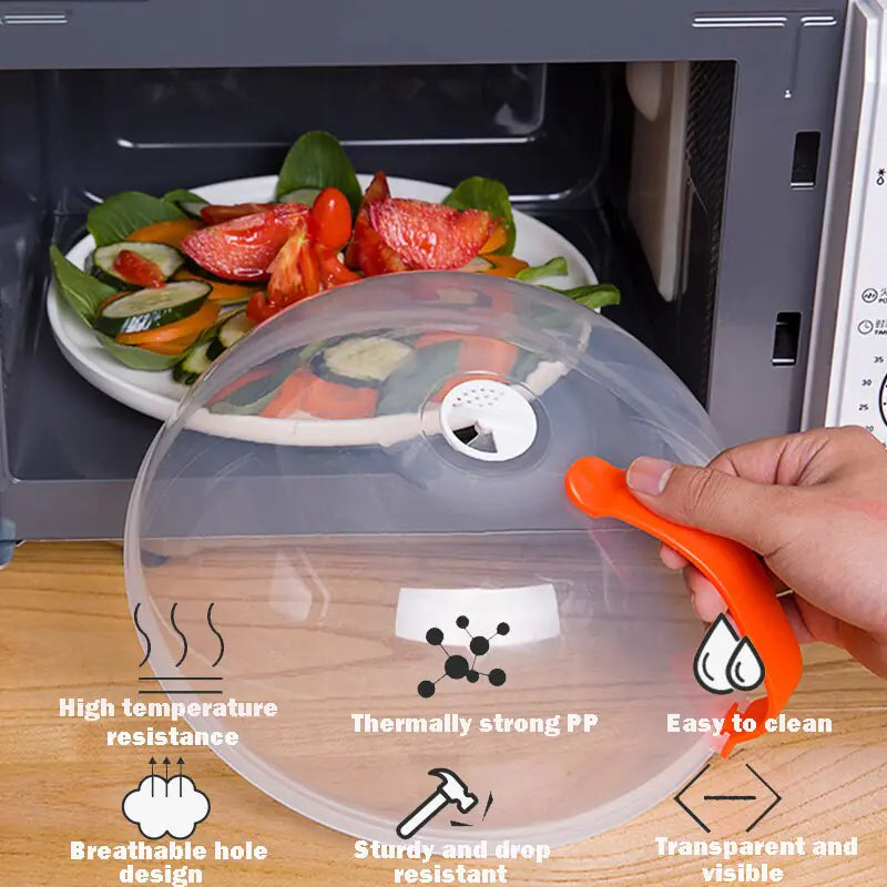 Microwave Food Cover Splash Proof Plate Cover